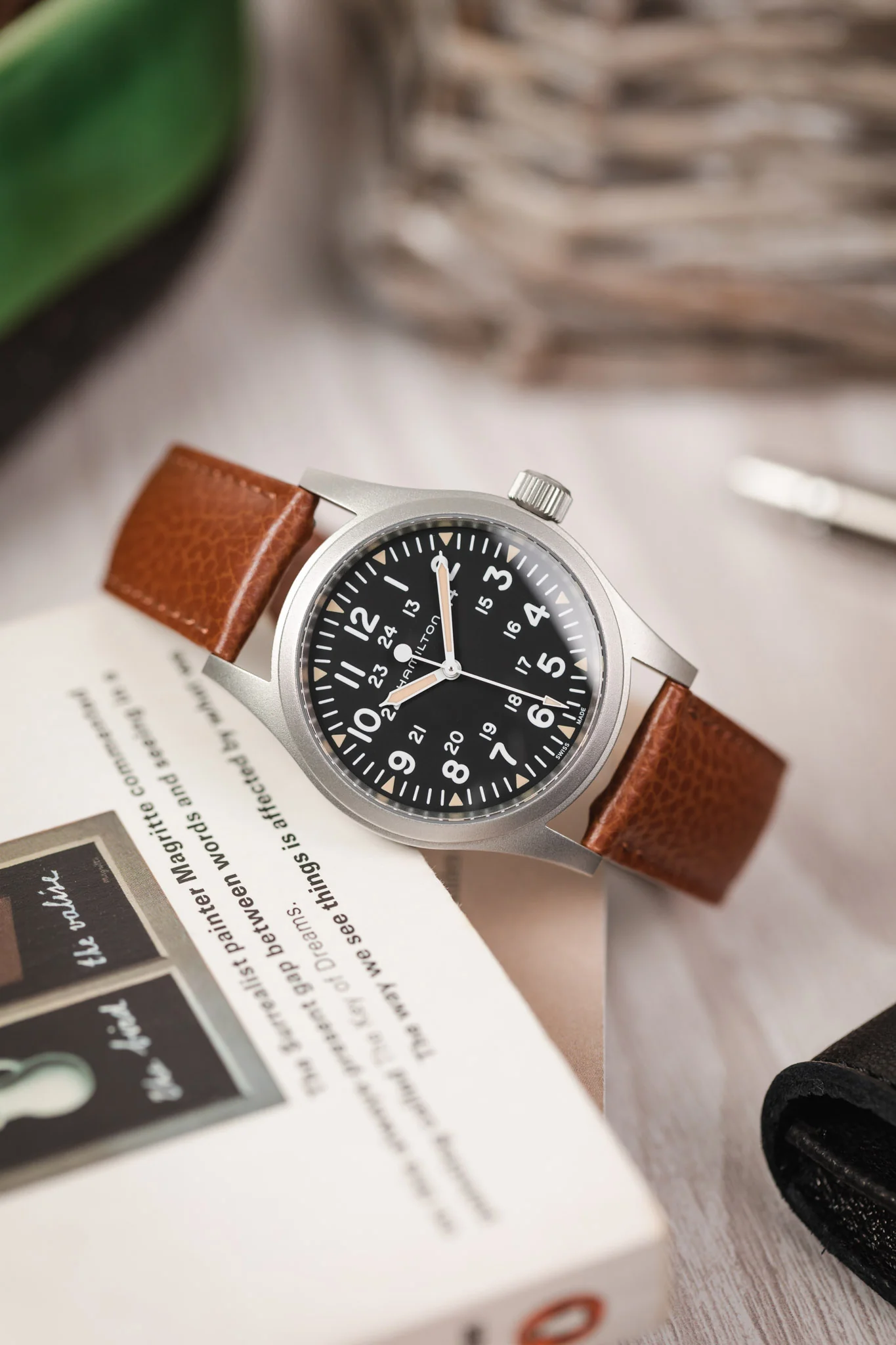 Hirsch KANSAS Buffalo Embossed Calf Leather in GOLD BROWN - Image 4