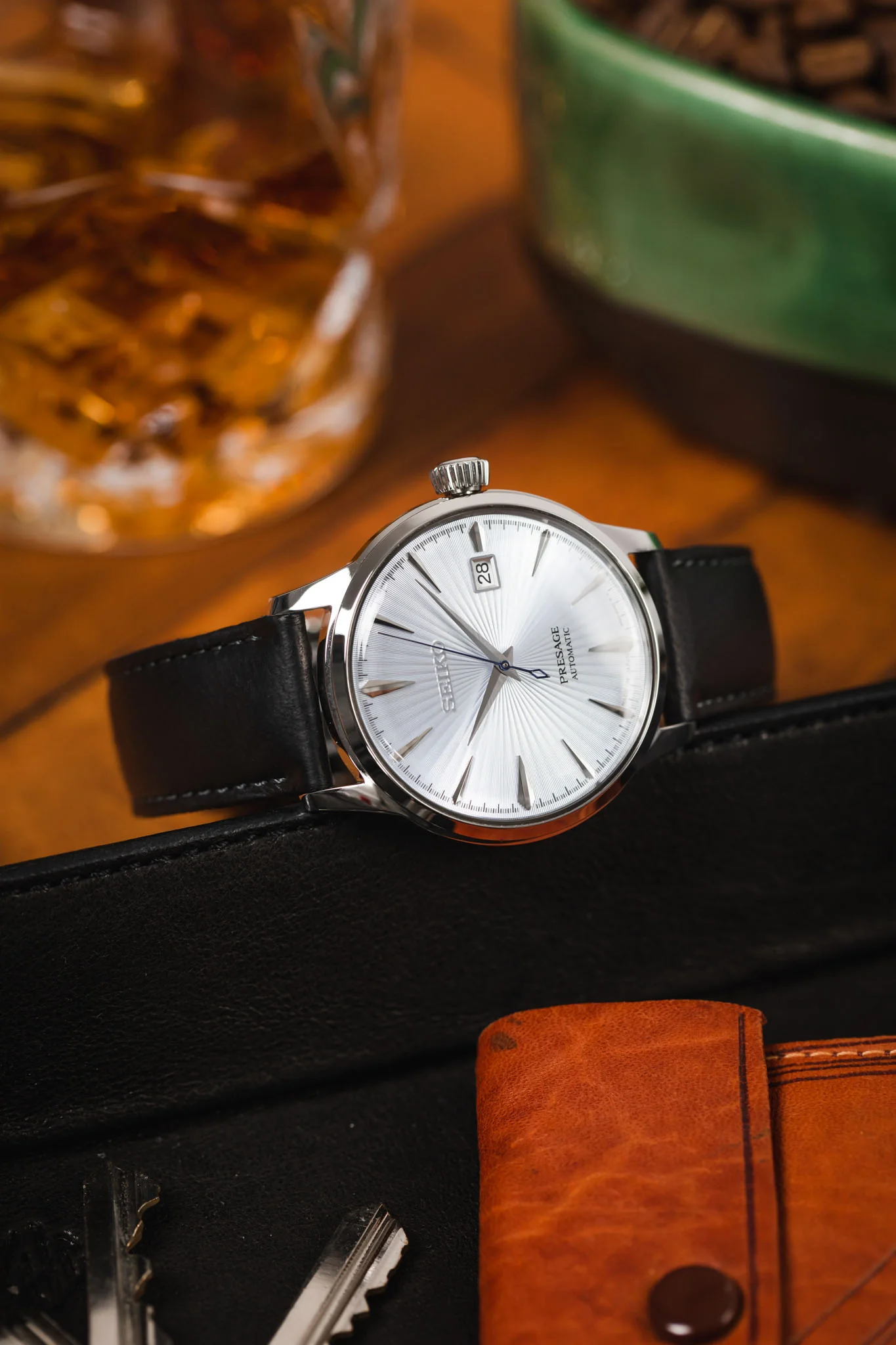 Hirsch MERINO Nappa Leather Watch Strap in BLACK - Image 4