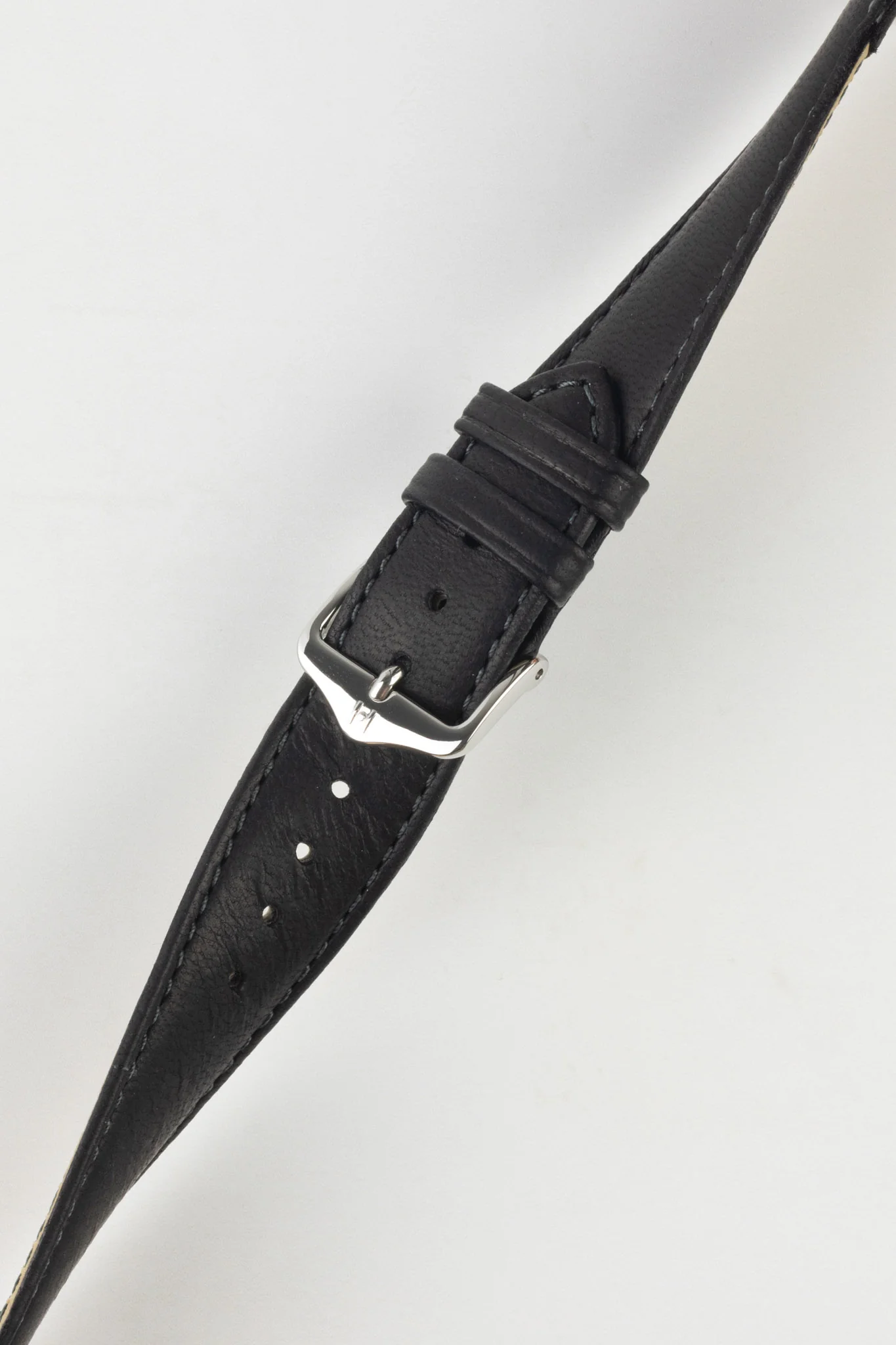 Hirsch MERINO Nappa Leather Watch Strap in BLACK - Image 5