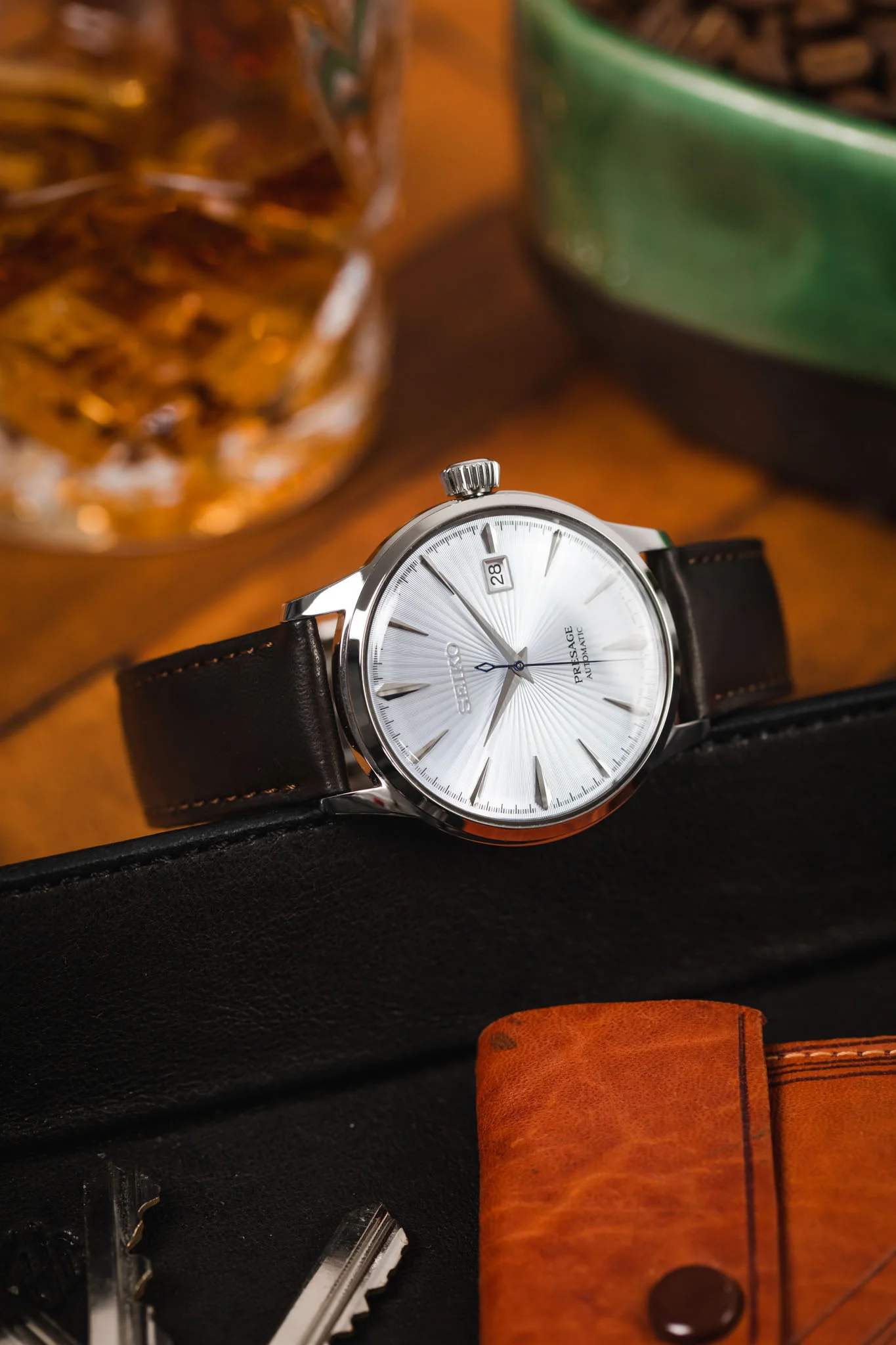 Hirsch MERINO Nappa Leather Watch Strap in BROWN - Image 4