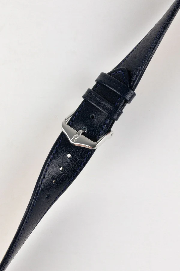 Hirsch OSIRIS Quick-Release Calf Leather Watch Strap in BLUE - Image 5