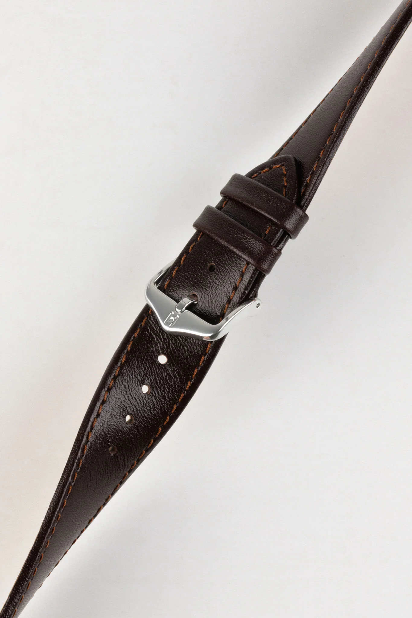 Hirsch OSIRIS Calf Leather Watch Strap in BROWN - Image 5