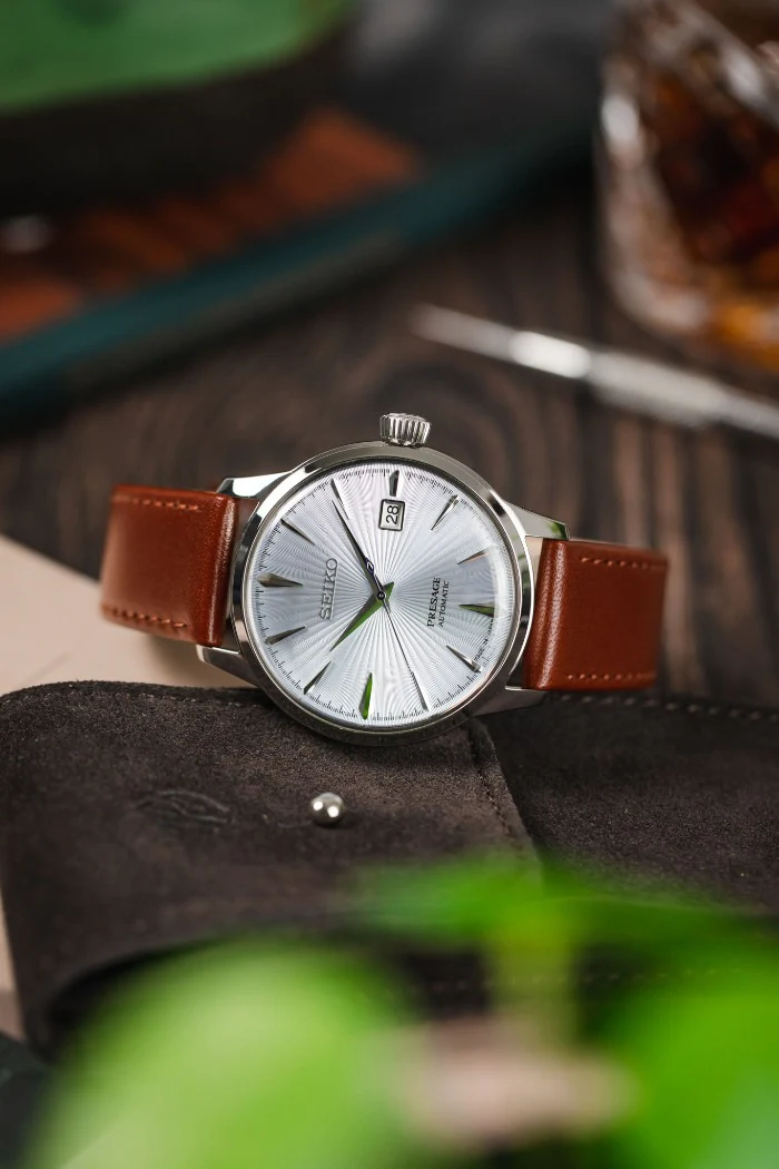 Hirsch OSIRIS Calf Leather Watch Strap in MID BROWN - Image 4