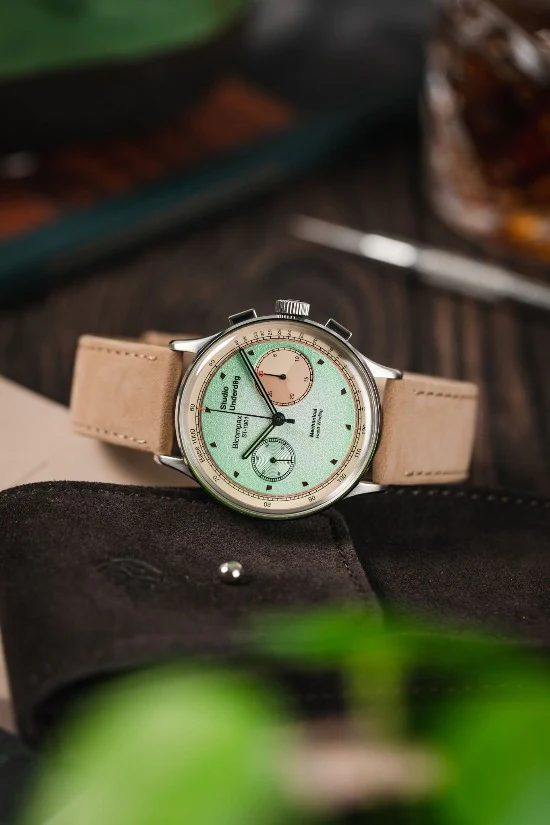 Hirsch OSIRIS Calf Leather with Nubuck Effect Watch Strap in BEIGE - Image 4