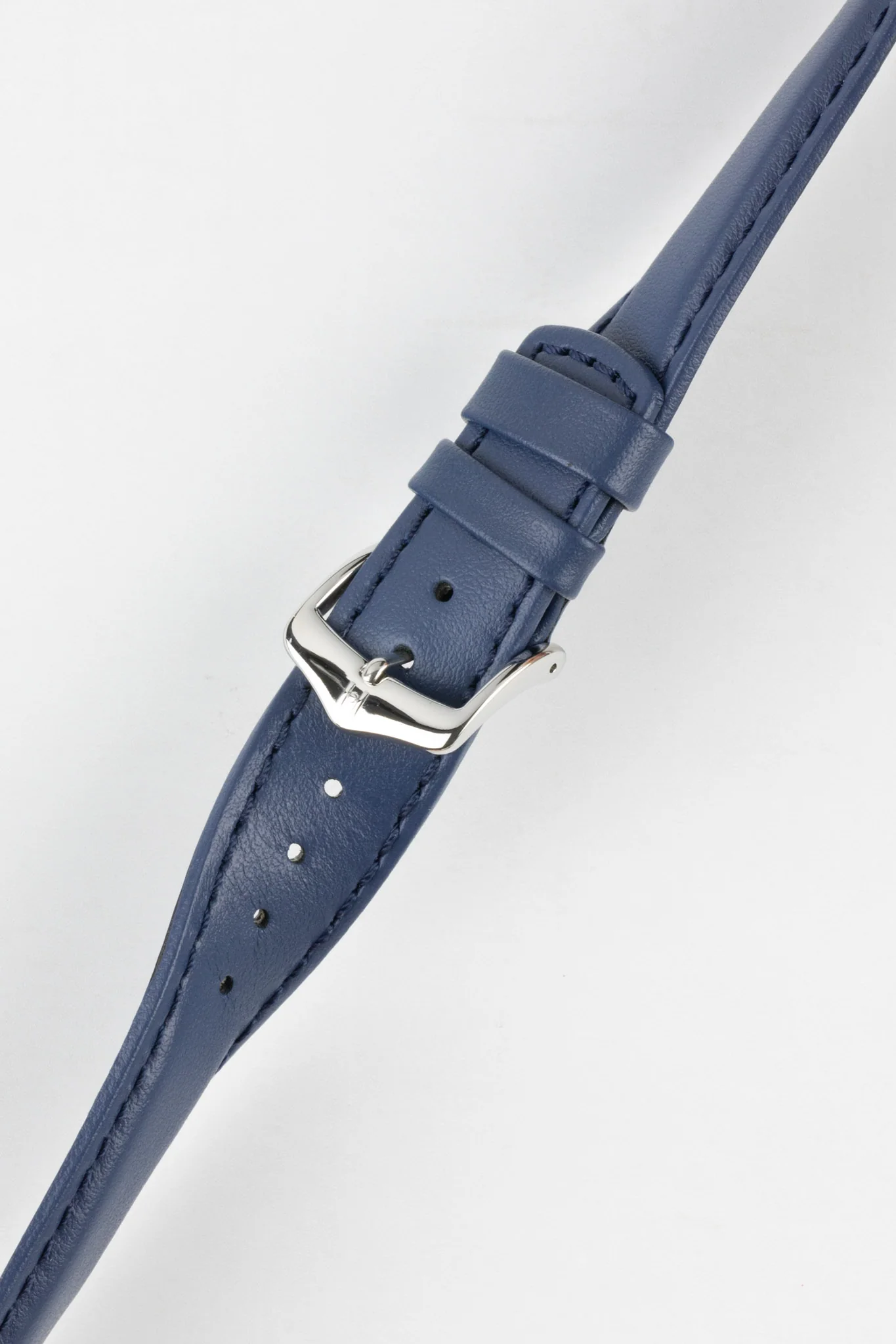 Hirsch RUNNER Water-Resistant Calf Leather Watch Strap in BLUE - Image 3
