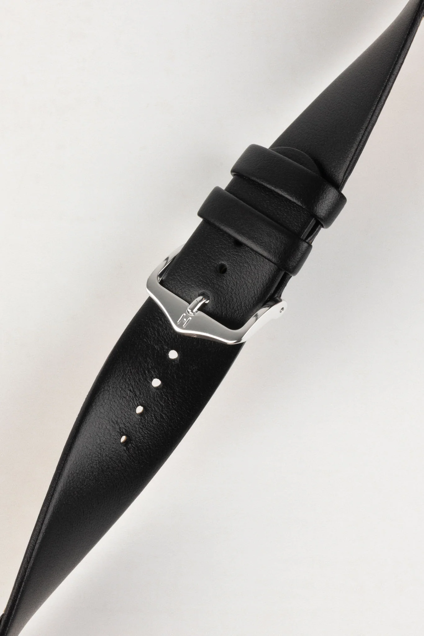 Hirsch SCANDIC Calf Leather Watch Strap in BLACK - Image 5
