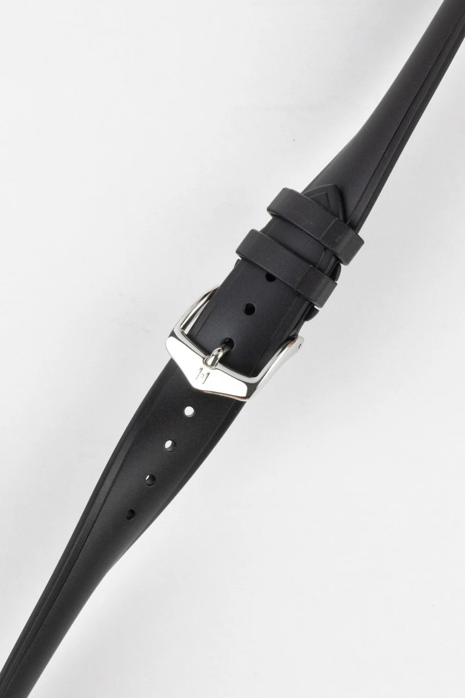 Hirsch URBANE Natural Rubber Watch Strap in BLACK - Image 5